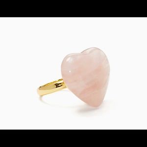 Kate Spade - open heart stone cocktail ring